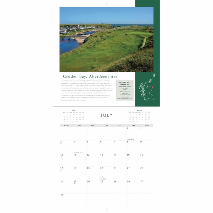Colin Baxter, Scottish Golf Calendar 2023