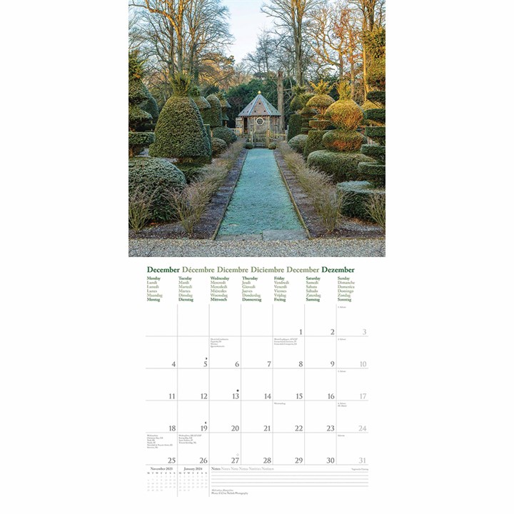 English Country Gardens Calendar 2023
