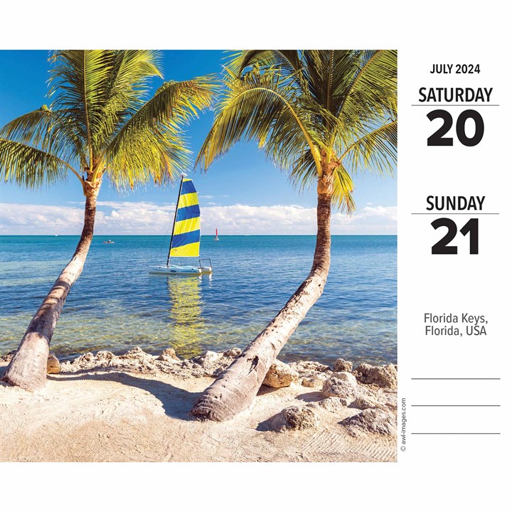 Ah, The Beach! Desk Calendar 2024