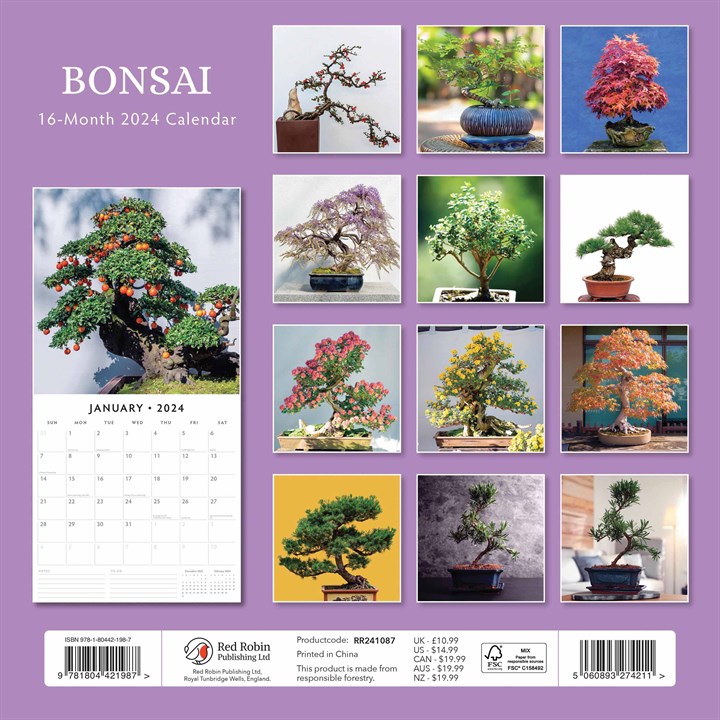 Bonsai Calendar 2024