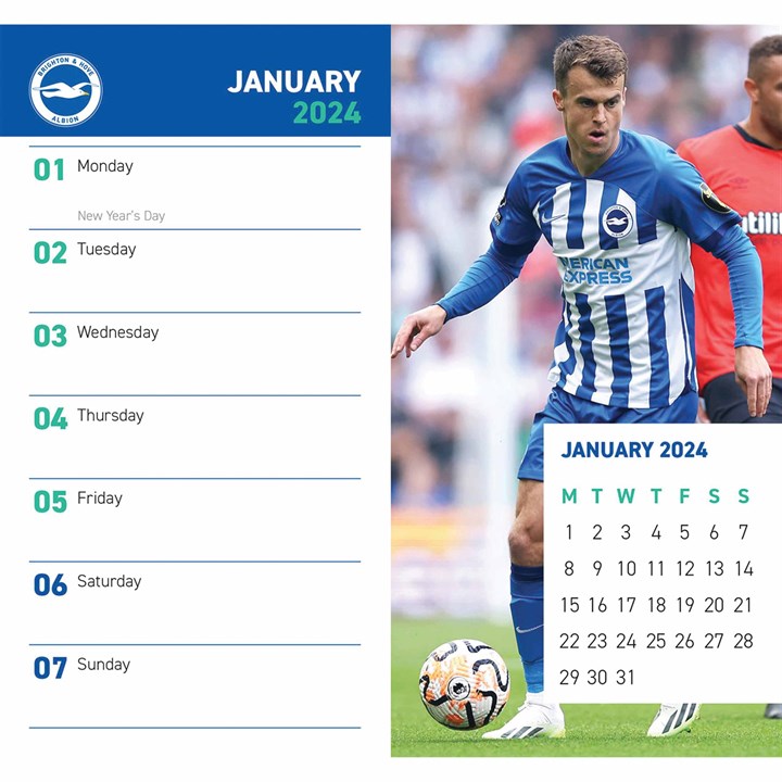 Brighton & Hove Albion FC Slim Diary 2024