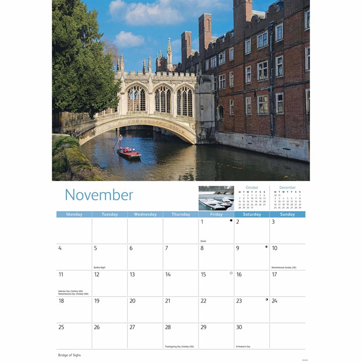 Cambridge A4 Calendar 2024