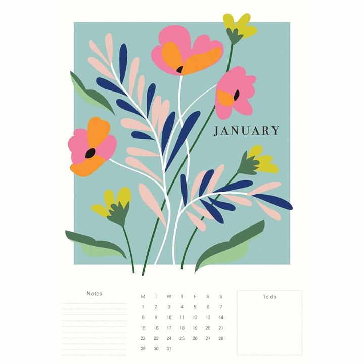 Caroline Gardner, Meadow A3 Calendar 2024