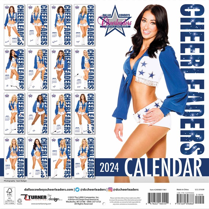 Dallas Cowboys Cheerleaders Calendar 2024