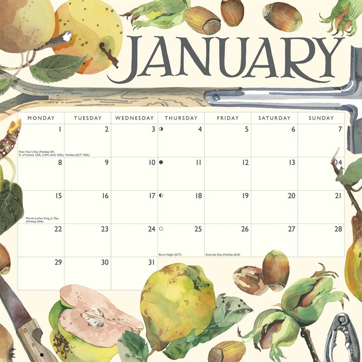 Emma Bridgewater, Kitchen Garden Calendar 2024