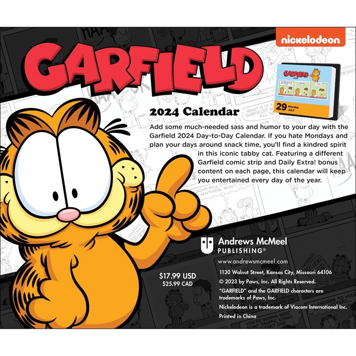 Garfield Desk Calendar 2024