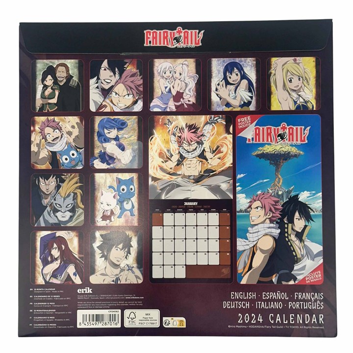Fairy Tail Calendar 2024