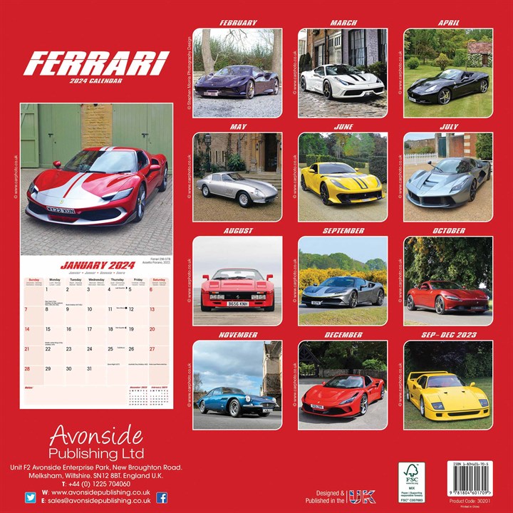 Ferrari Calendar 2024