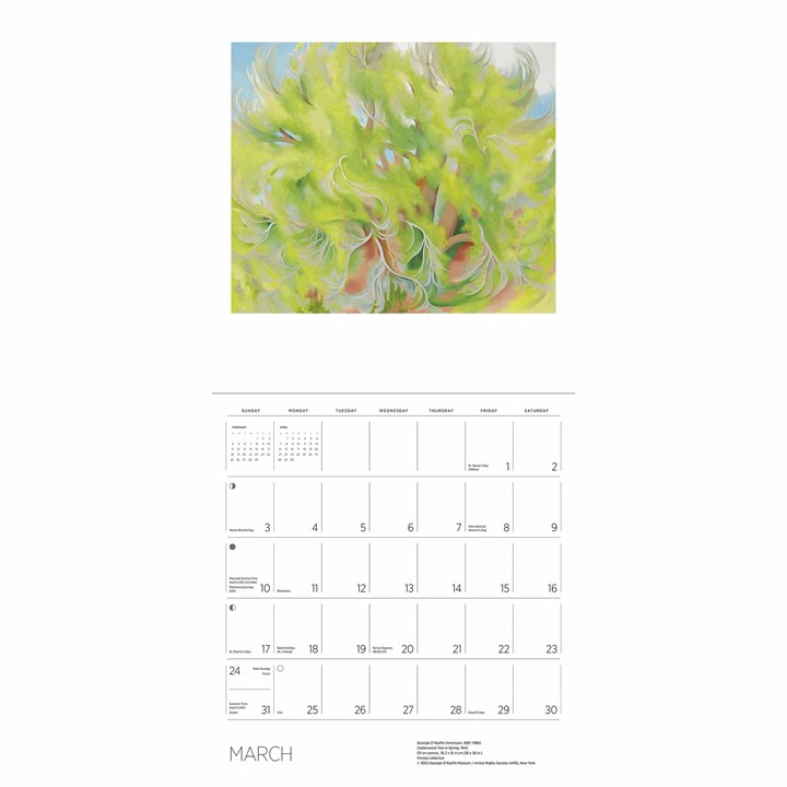 Georgia O'Keeffe Calendar 2024