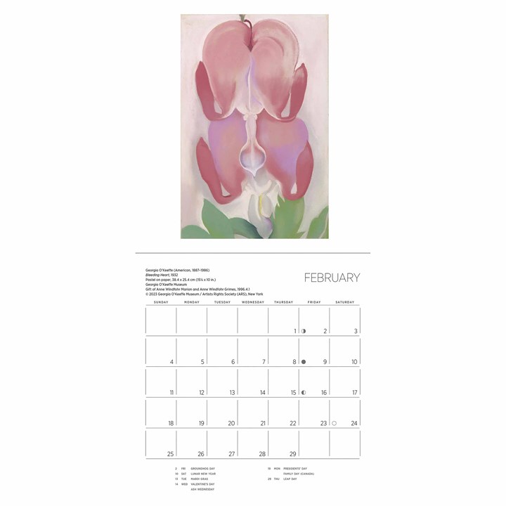 O'Keeffe Mini Calendar 2024