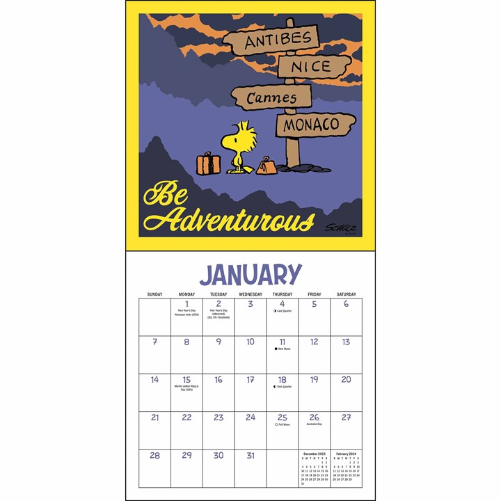 Peanuts, Snoopygrams Mini Calendar 2024