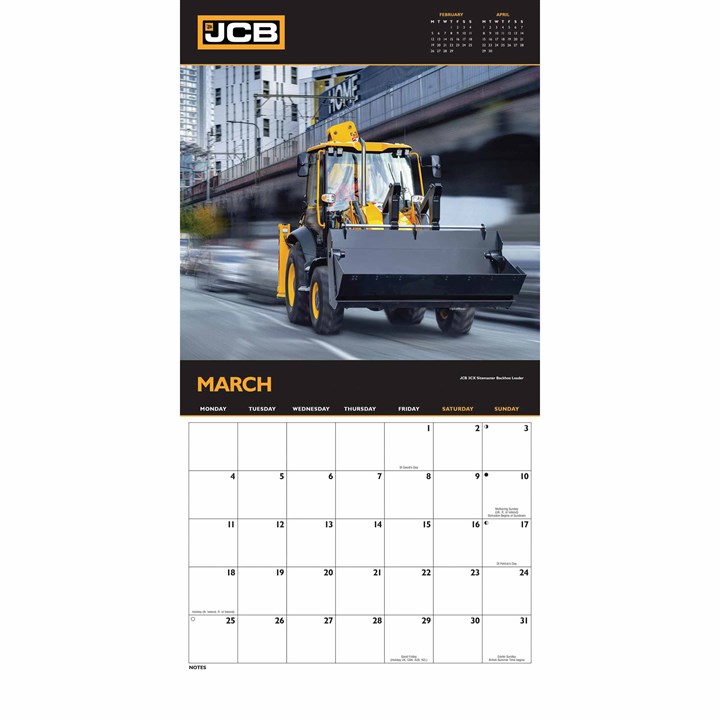 JCB Calendar 2024