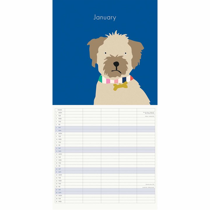 Joules, Dog Portraits Family Planner 2024