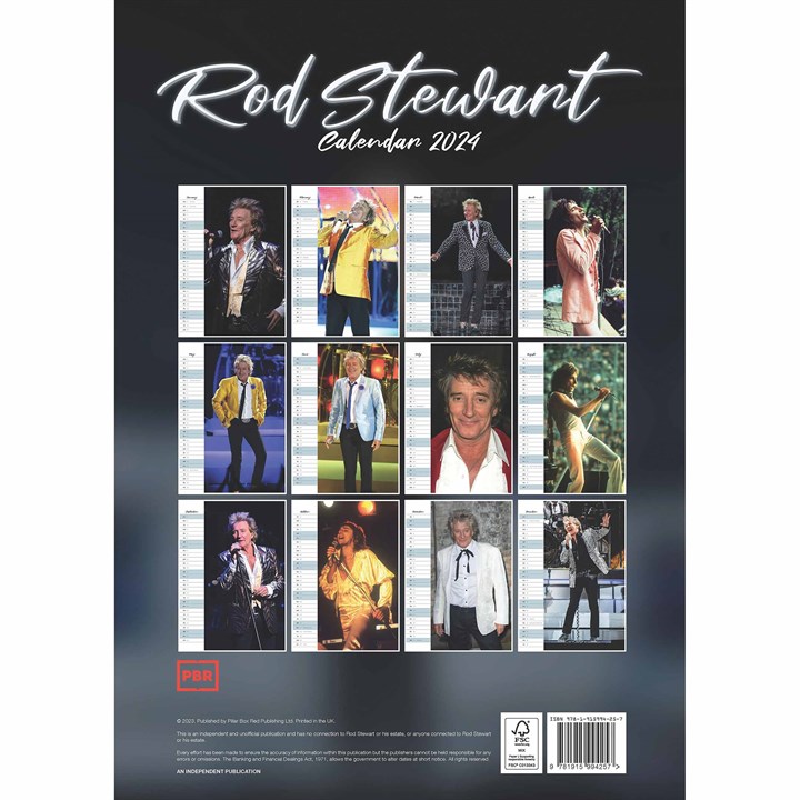 Rod Stewart A3 Calendar 2024