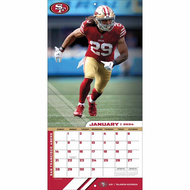 San Francisco 49ers NFL Calendar 2024