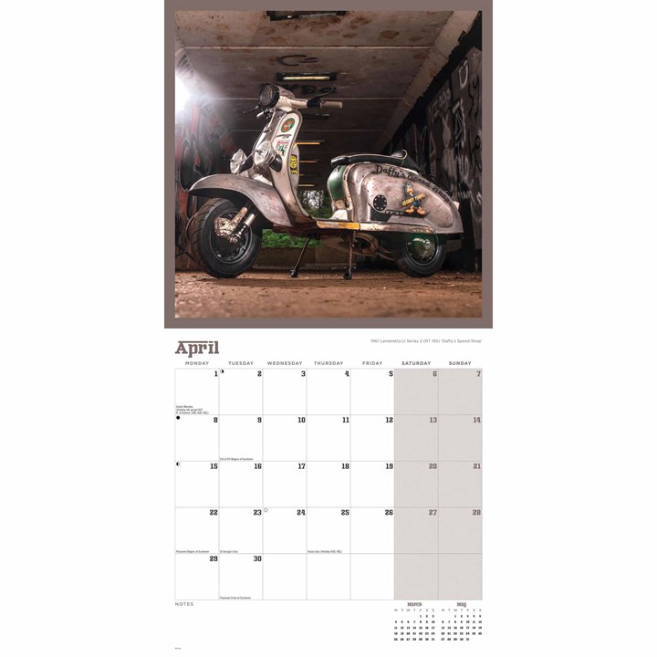 Scooters Calendar 2024