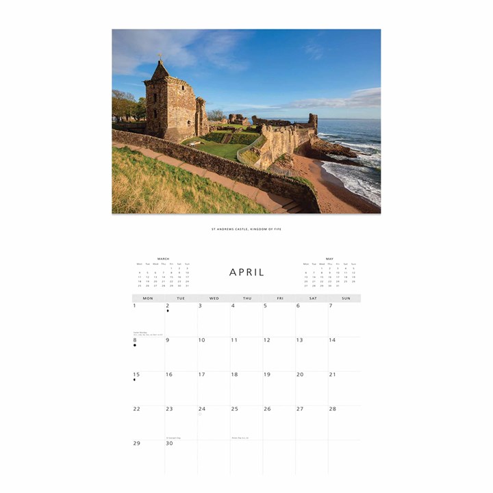 Colin Baxter, Scottish Castles Calendar 2024