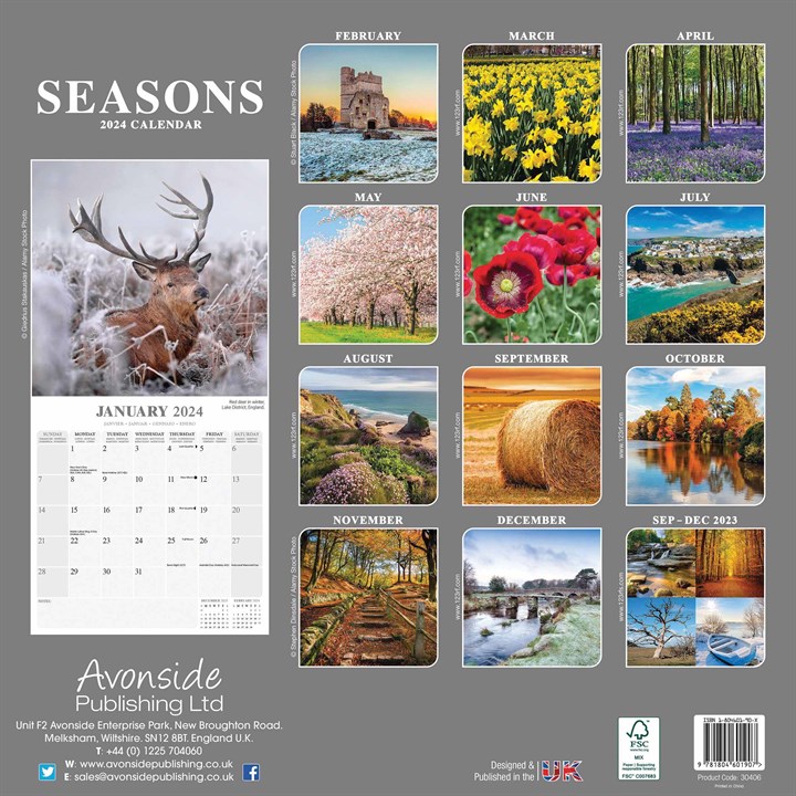 Seasons Calendar 2024