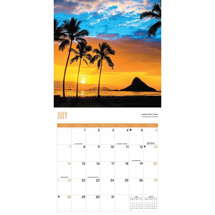 Sunrise Sunset Calendar 2024