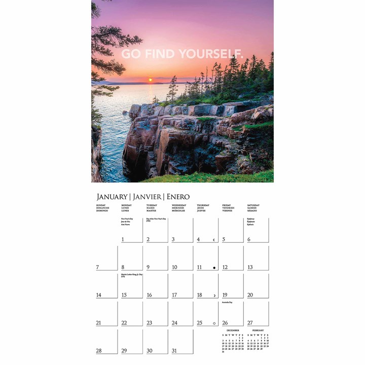 Wanderlust Calendar 2024