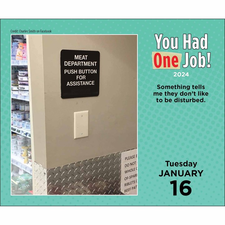 You Had One Job! Desk Calendar 2024