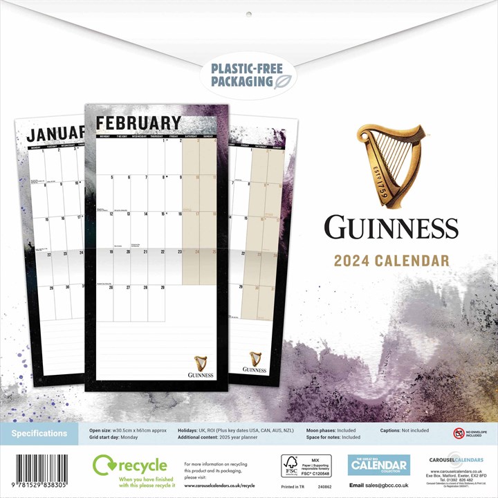 Guinness Calendar 2024