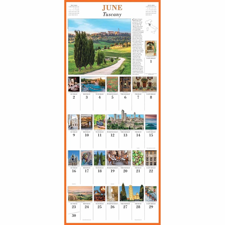 365 Days In Italy Deluxe Calendar 2024