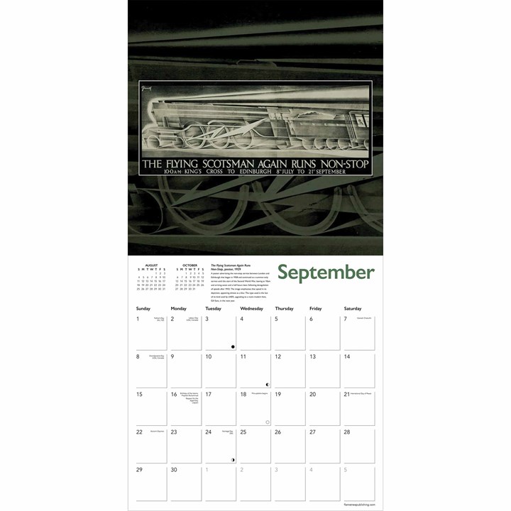 100 Years of the Flying Scotsman Calendar 2024