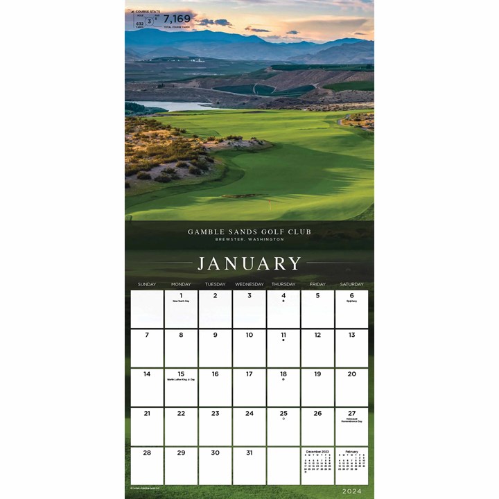 Sports Illustrated Golf Courses Calendar 2024