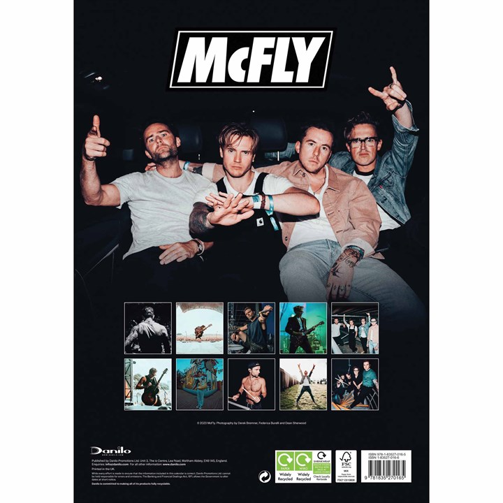 Mcfly A3 Calendar 2024