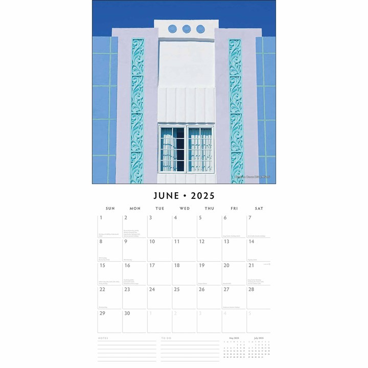 Art Deco Calendar 2025