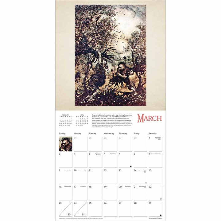 Arthur Rackham Calendar 2025