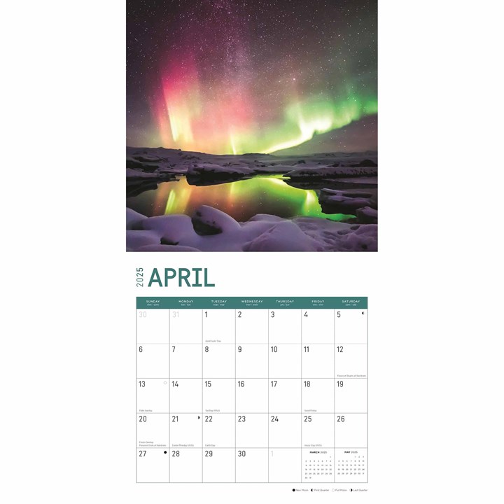 Northern Lights Calendar 2025