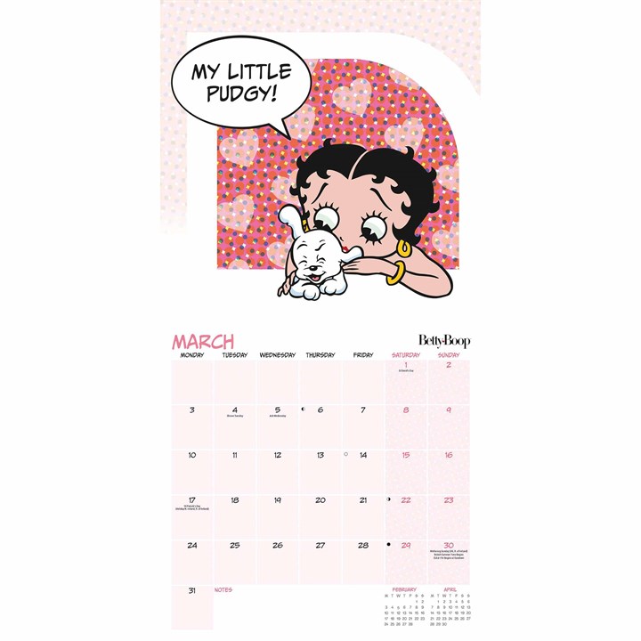 Betty Boop Calendar 2025