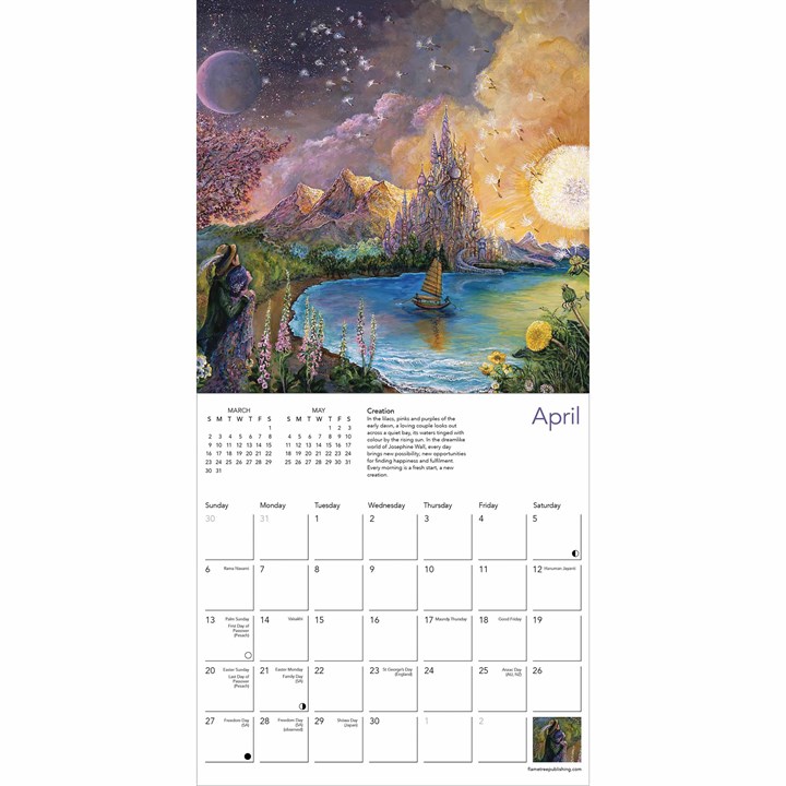 Josephine Wall, Celestial Journeys Mini Calendar 2025