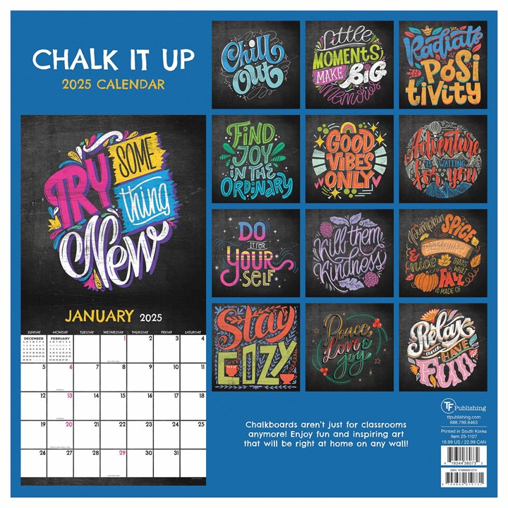 Chalk It Up Calendar 2025