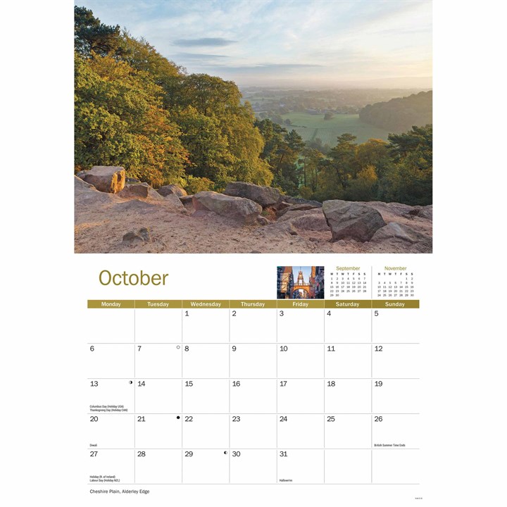 Cheshire A4 Calendar 2025