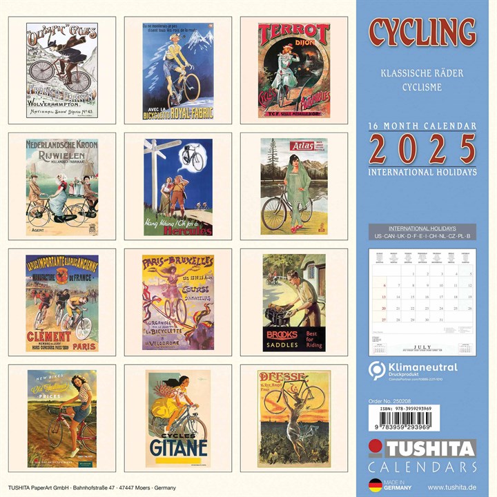 Cycling Through History Calendar 2025