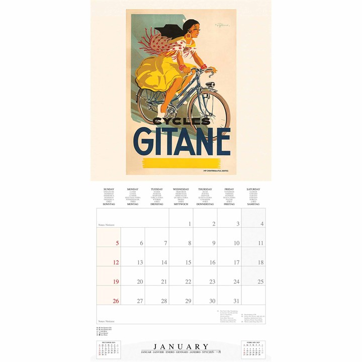 Cycling Through History Calendar 2025