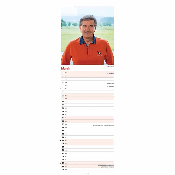 Daniel O'Donnell Slim Calendar 2025