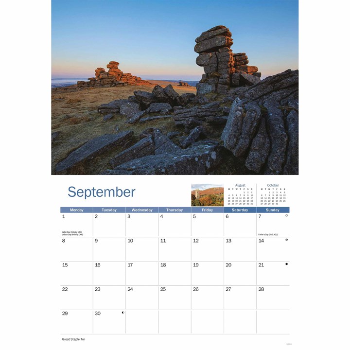 Dartmoor A4 Calendar 2025