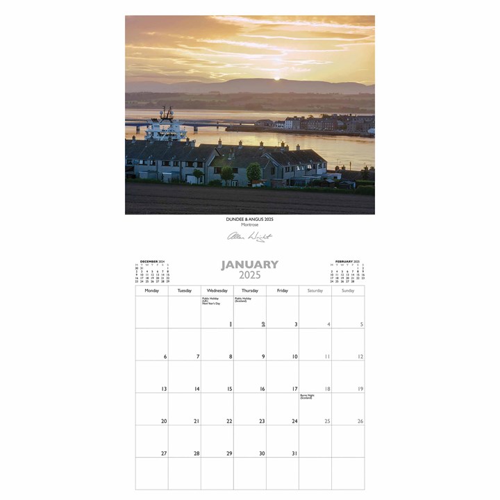 Dundee & Angus Mini Calendar 2025