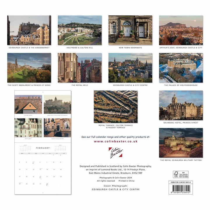 Colin Baxter, Edinburgh Calendar 2025