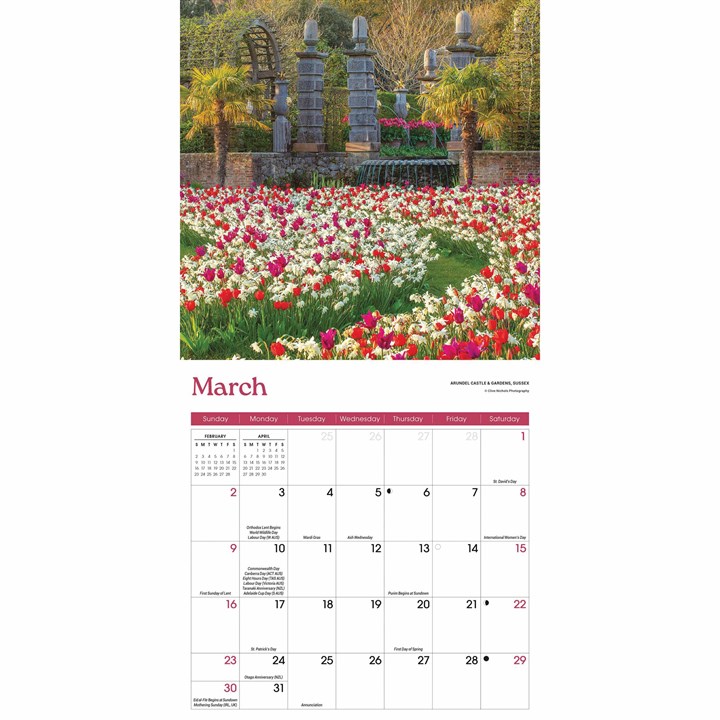 Gardens Mini Calendar 2025