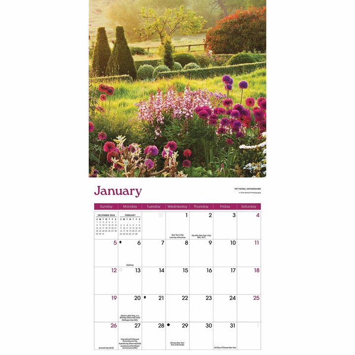 Gardens Mini Calendar 2025