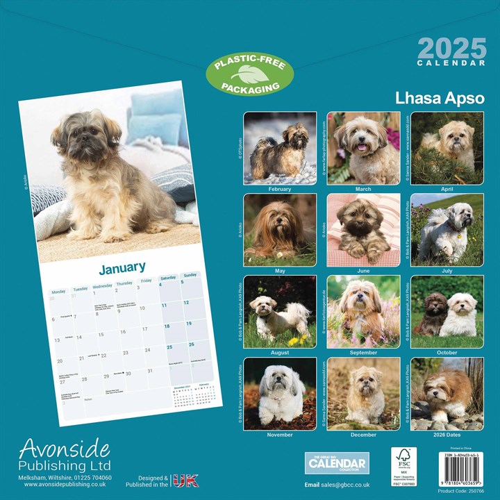 Lhasa Apso Calendar 2025