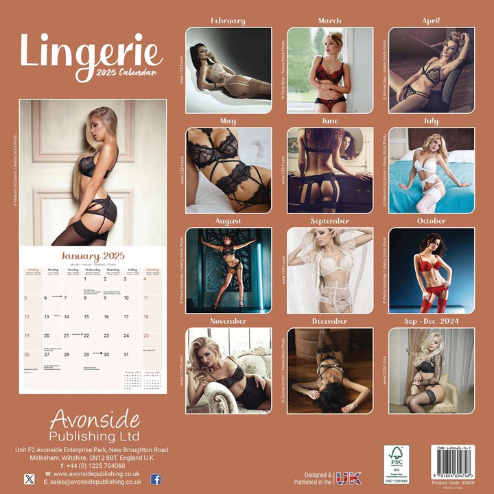 Lingerie Calendar 2025