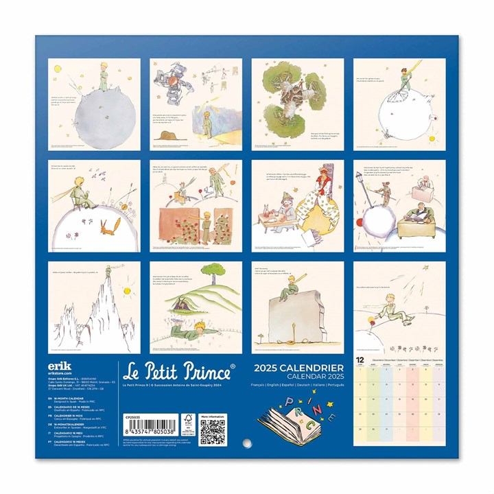 Le Petit Prince Calendar 2025