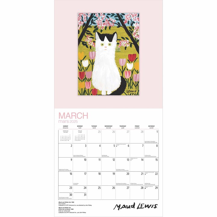 Maud Lewis Calendar 2025