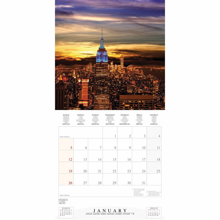 New York Sunrise Calendar 2025